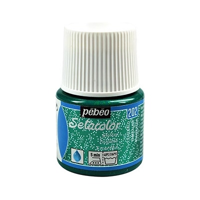 Farby na textil Pebeo Setacolor Light Glitter 45 ml Emerald