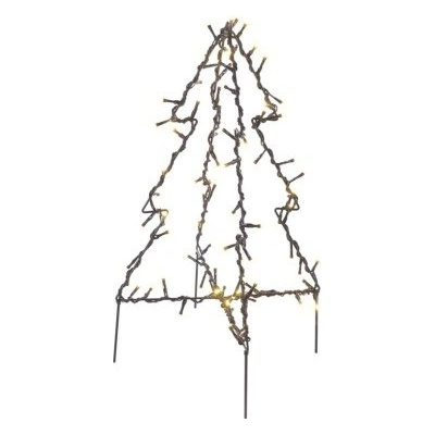 EMOS DCZW05 LED vianočný stromček kovový 50 cm vonkajší aj vnútorný teplá biela