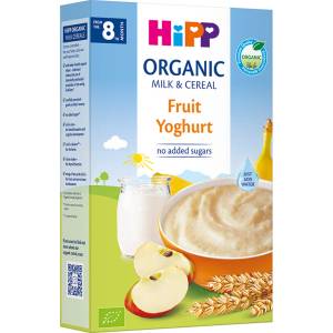 Hipp БИО Млечна каша плодове с йогурт 8м+ 250г