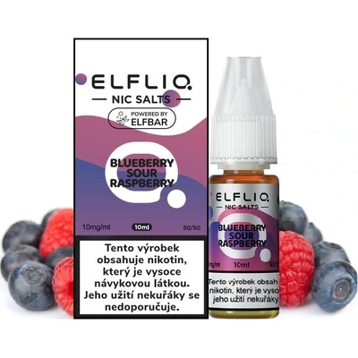 Elf Bar ELFLIQ Nic SALT Blueberry Sour Raspberry 10 x 10 ml 10 mg