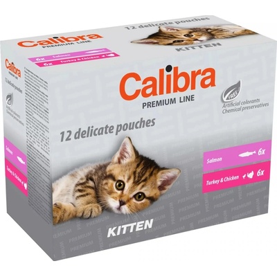 Calibra Cat Kitten Turkey & Chicken 12 x 100 g