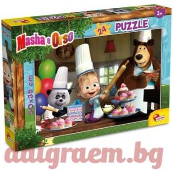 Lisciani Пъзел LISCIANI 86061 - 24 части - Maша и Мечока (LI86061)
