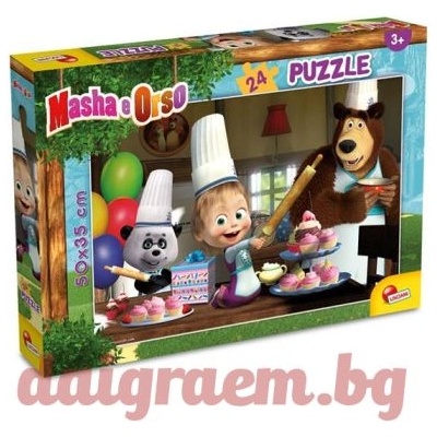 Lisciani Пъзел LISCIANI 86061 - 24 части - Maша и Мечока (LI86061)