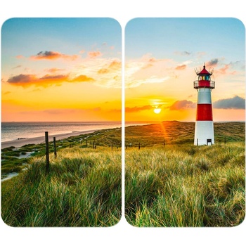 Maximex Капаци за печка в комплект от 2 броя от закалено стъкло 52x30 cm Lighthouse - Maximex (2521529500)