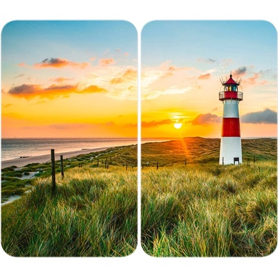 Maximex Капаци за печка в комплект от 2 броя от закалено стъкло 52x30 cm Lighthouse - Maximex (2521529500)