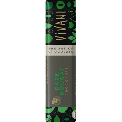 Vivani Čokoládová tyčinka nugátová tmavá 40g