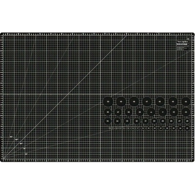 STRIMA Řezací podložka na látky, patchwork TEXI BLACK L, samosvorná, černá, 90x60cm, vel. L, tloušťka 3mm