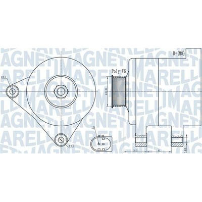 MAGNETI MARELLI Generátor 063732011010