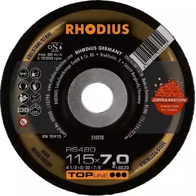 Rhodius Brúsny kotúč RS480 115 x 7,0 x 22,23 mm 210238