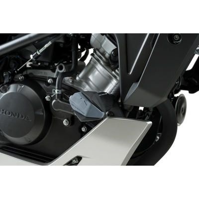 Pádové protektory rámu PUIG R12 9654N černý s šedou gumou