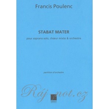 STABAT MATER by Francis Poulenc / full score for soprano solo choir + orchestra