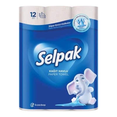 SELPAK Кухненска ролка трипластова 12бр