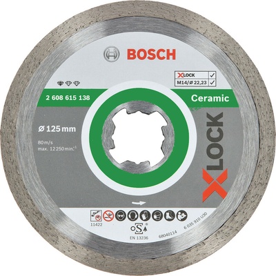Bosch Diamantový kotúč 125 mm, X-LOCK Standard for Ceramic 2608615138