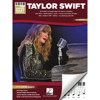 Hal Leonard Taylor Swift Super Easy Songbook 2nd Edition Noty