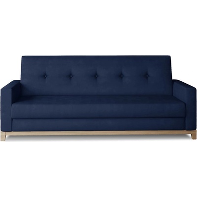 Eltap Тъмносин кадифен разтегателен диван с място за съхранение 216 cm Selene - ELTAP (Sel_05_BW)