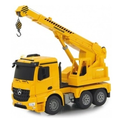 DOUBLE E Mercedes-Benz Arocs CRANE 4WD autojeřáb licencováno funkční jeřáb zvuk LED RTR 1:20