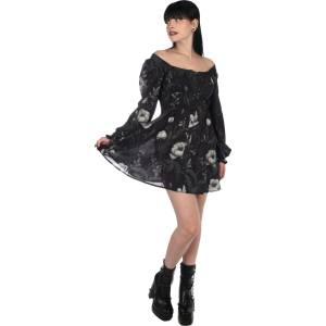 KILLSTAR дамска рокля KILLSTAR - Ivory's Chorus - Black/Ivory - KSRA013998