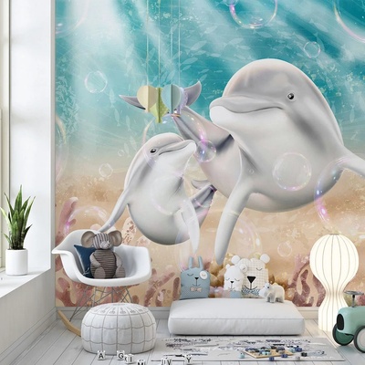 Art gift Фототапет делфини