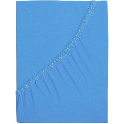 B.E.S. Petrovice Prostěradlo Jersey česaná bavlna makonebesky modré 160x200