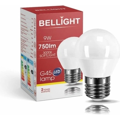Bellight LED 180-260V G45 9W E27 830lm teplá biela iluminačka