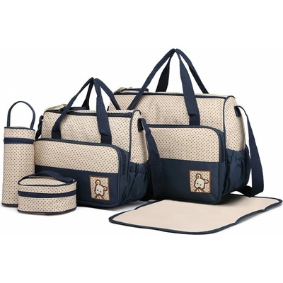 Miss Lulu KONO 9026 Set tašek Modrá – Zboží Dáma