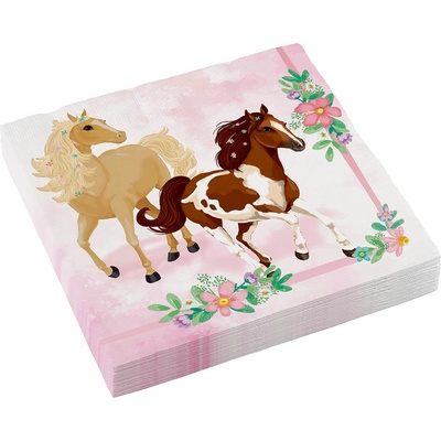 Amscan servítky papierové Krásne kone 33x33cm