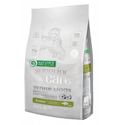 Superior Care White Dogs Grain Free Junior Small Białoryba - суха храна за кученца - 1, 5 кг (4771317458292)