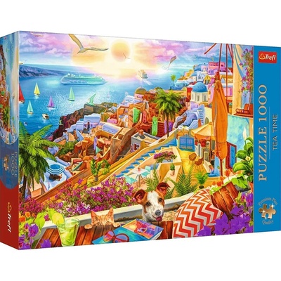 TREFL Premium Plus Tea Time Návštěva Santorini 1000 dielov