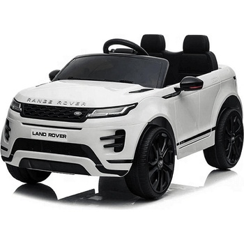 ROLLZONE Land Rover Range Rover Evoque 12V - Детски акумулаторен джип, Бял, EVA гуми (RRE99-white)