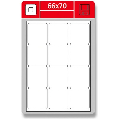 Coveris EPSW066070A4 adresní etikety 66 x 70,0 mm 1200 etiket bílá