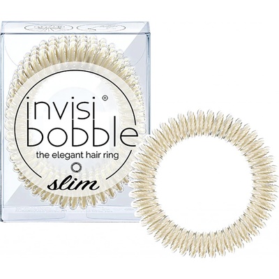 Tenká špirálová gumička do vlasov Invisibobble Slim Stay Gold - zlatá, 3 ks (IB-SL-PC10005-2)
