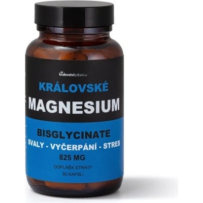 Královské Magnesium Bisglycinate 825 mg + Vitamín B6 90 veg kapsúl