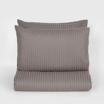 Dilios Спално бельо памучен сатен без долен чаршаф СЕВИЛЯ ЛУКС тъмно сиво 3 части