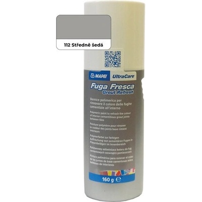 Farba na škáry Mapei Fuga Fresca Stredne šedá 160 g FUGAFRESCA112