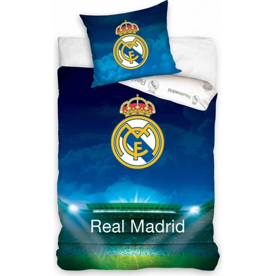 Carbotex Futbalové obliečky Real Madrid motív Estadio Santiago Bernabéu 100% bavlna 70x90 140x200