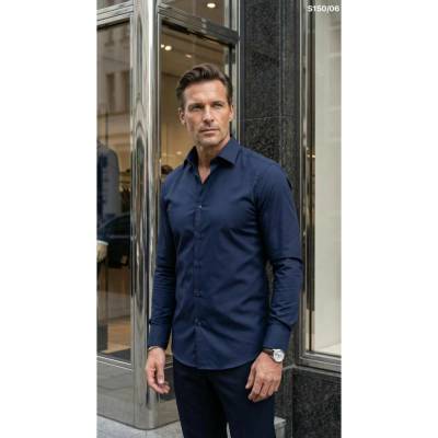 Ego Man pánská košile slim fit S0150-05 tmavě modrá