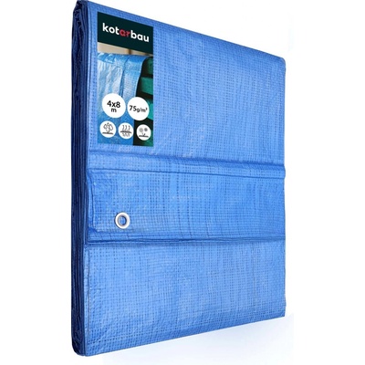 Proteco 10.88-P-4-4 plachta nepromokavá 50g/m² s okami 4x4 m