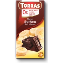 Torras Horká čokoláda s banánom 75g