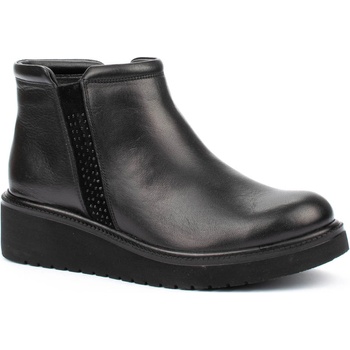 Image 1 of Дамски боти от естествена кожа на равно ходило