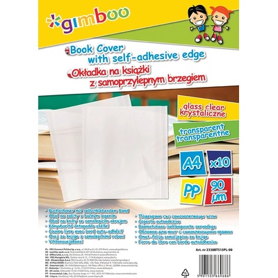 GIMBOO Подвързия Gimboo, СЗЛ ъгли, 30.5х54cm, 90 микрона, опаковка 10 (13676-А-GIMBOO)