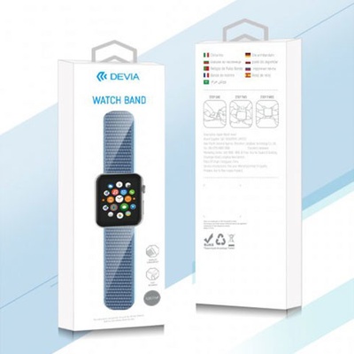 Devia Apple Watch Deluxe Series Sport3 Band 44/45/49mm - Black 6938595326356