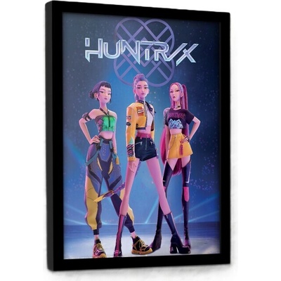 Rámovaný Obraz - K-Pop Demon Hunters - HUNTR/X, 34.3 x 44.5 cm