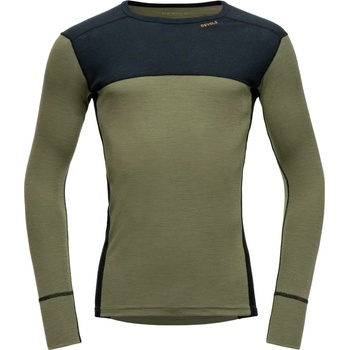 Devold Мъжко мериносово термобельо Devold Lauparen Merino 190 Shirt Merino base layer - Ink / Lichen / Black (015-1451-0511)