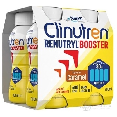 CLINUTREN RENUTRYL BOOSTER KARAMELOVÁ PŘÍCHUŤ POR SOL 4X300ML