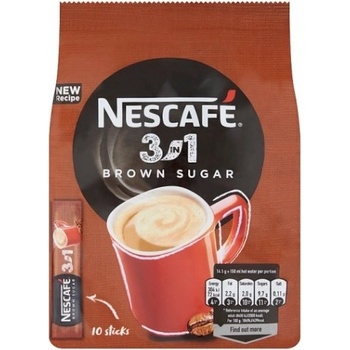 Nescafé 3v1 s trstinovým cukrom 10 x 16,5 g