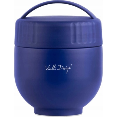 Vialli Design s nádobou a lžičkou Fuori 680 ml tmavě modrá