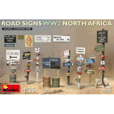 Miniart Road Signs WW2 N.Africa 1:35