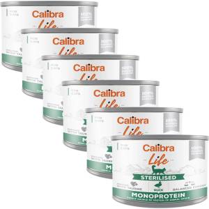 Calibra Cat Life Sterilised Duck 6 x 200 г