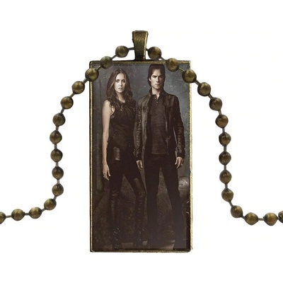 Origoska Řetízek The Vampire Diaries (Upíří deníky) Damon Salvatore a Elena Gilbert WDE03 Bronzová