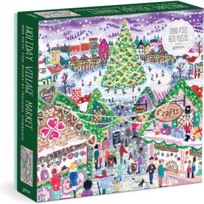 Galison Michael Storrings Holiday Village Market 1000 dielov